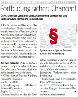 Kurier 28. November 2020