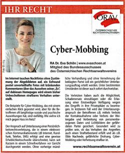 Cyber-Mobbing - Kurier Dezember 2021
